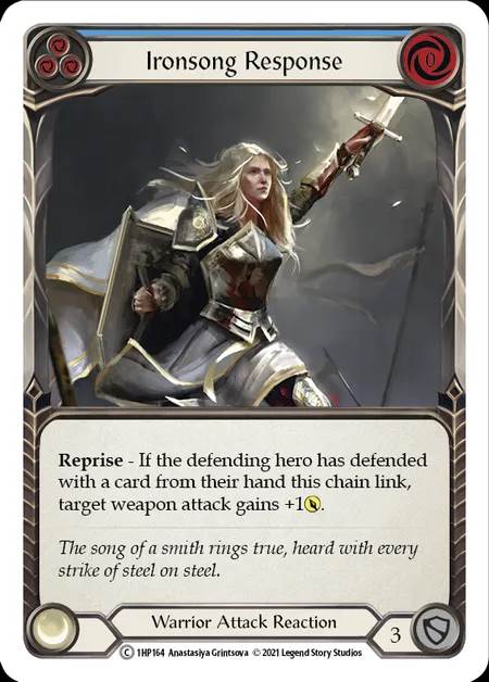 [Warrior] Ironsong Response [1HP164-C] (blue)
