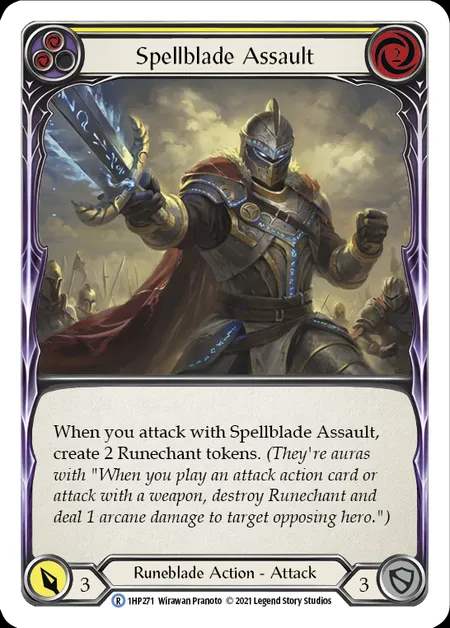 [Runeblade] Spellblade Assault [1HP271-R] (yellow)