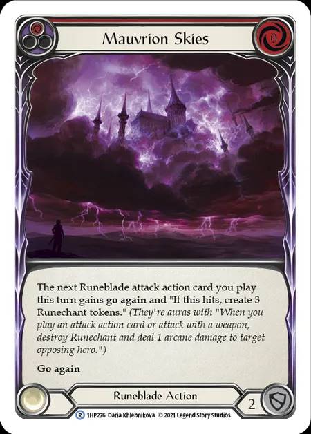 [Runeblade] Mauvrion Skies [1HP276-R] (red)