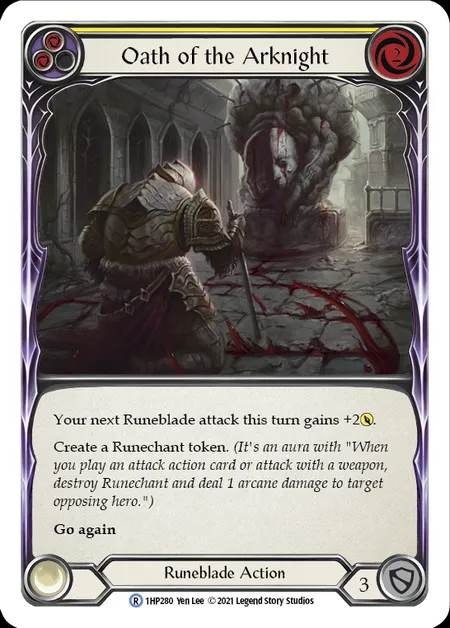 [Runeblade] Oath of the Arknight [1HP280-R] (yellow)