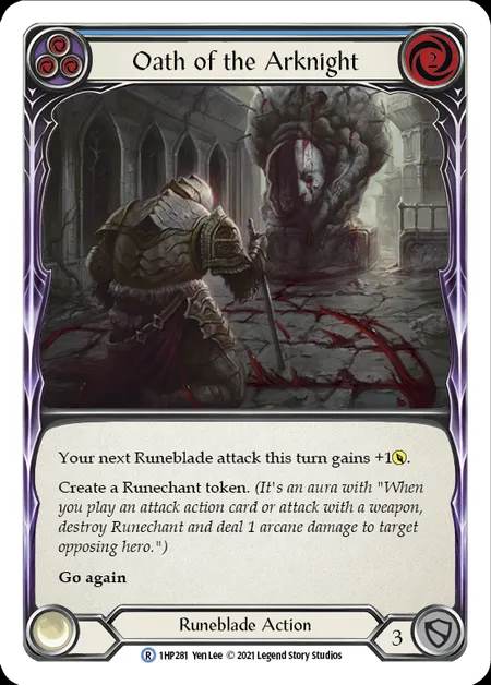 [Runeblade] Oath of the Arknight [1HP281-R] (blue)