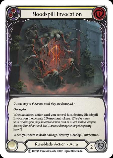 [Runeblade] Bloodspill Invocation [1HP292-C] (yellow)