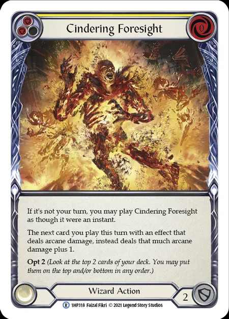 [Wizard] Cindering Foresight [1HP318-R] (yellow)