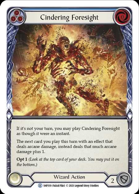 [Wizard] Cindering Foresight [1HP319-R] (blue)
