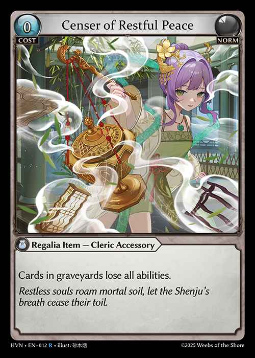 [Norm] Censer of Restful Peace [HVN012-R]
