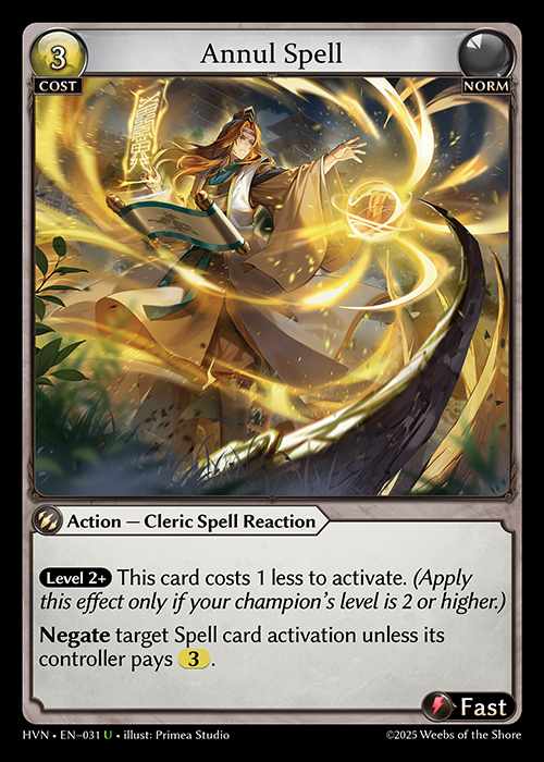 [Norm] Annul Spell [HVN031-U]