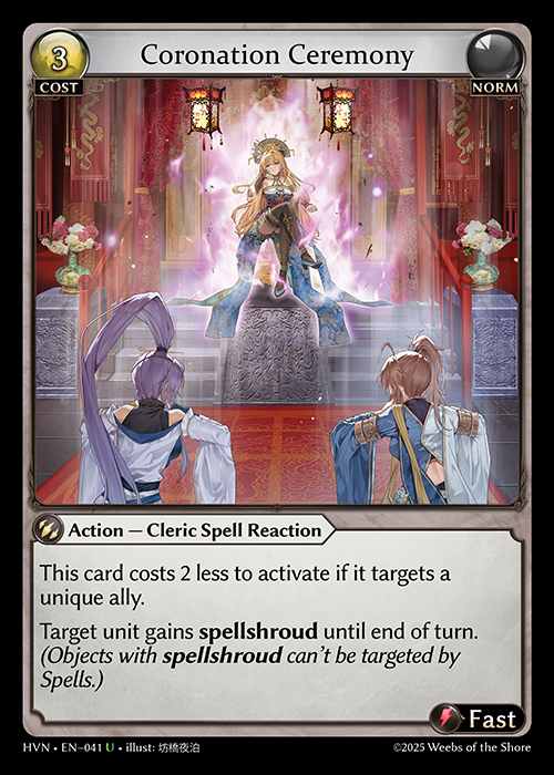 [Norm] Coronation Ceremony [HVN041-U]