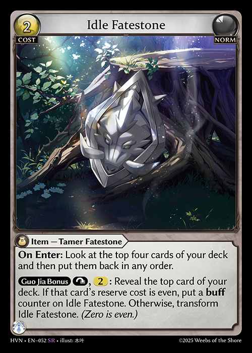 [Norm] Idle Fatestone / Bolstered Boar [HVN052-SR]
