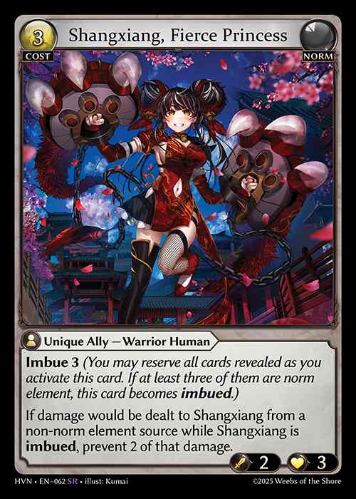 [Norm] Shangxiang, Fierce Princess [HVN062-SR]
