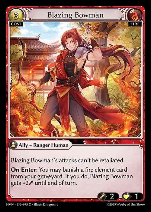 [Fire] Blazing Bowman [HVN075-C]