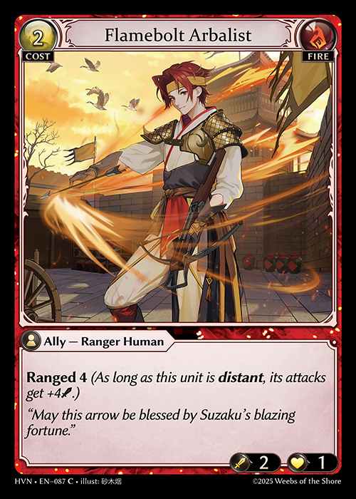 [Fire] Flamebolt Arbalist [HVN087-C]