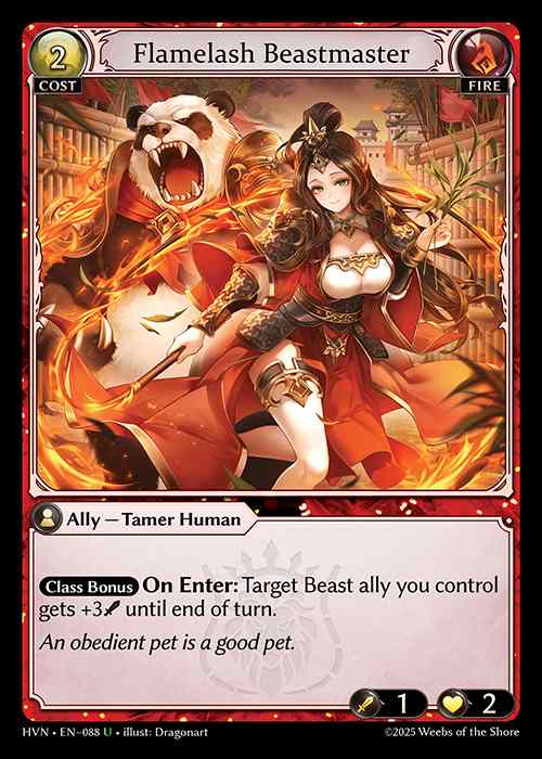[Fire] Flamelash Beastmaster [HVN088-U]