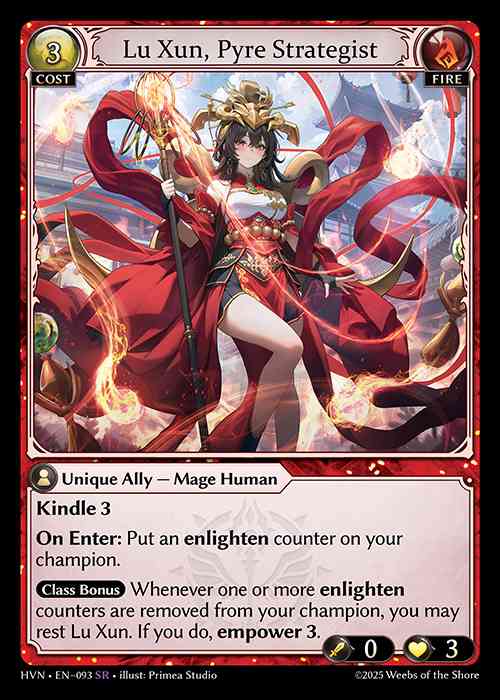 [Fire] Lu Xun, Pyre Strategist [HVN093-SR]
