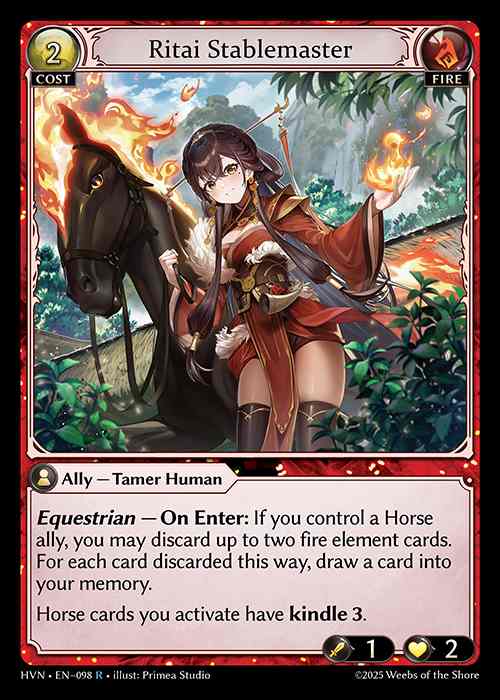 [Fire] Ritai Stablemaster [HVN098-R]