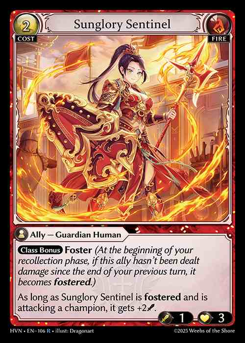 [Fire] Sunglory Sentinel [HVN106-R]