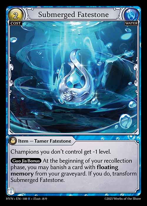 [Water] Submerged Fatestone / Commanding Sea Titan [HVN140-R]