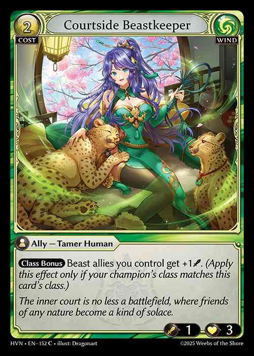 [Wind] Courtside Beastkeeper [HVN152-C]