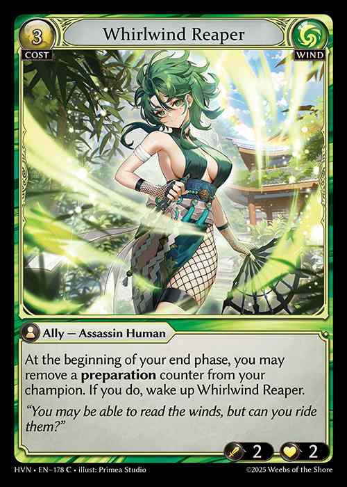 [Wind] Whirlwind Reaper [HVN178-C]
