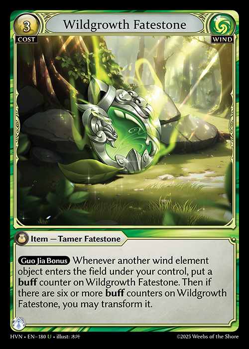 [Wind] Wildgrowth Fatestone / Elder Mandrill [HVN180-U]
