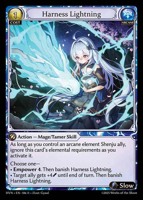 [Arcane] Harness Lightning [HVN186-R]