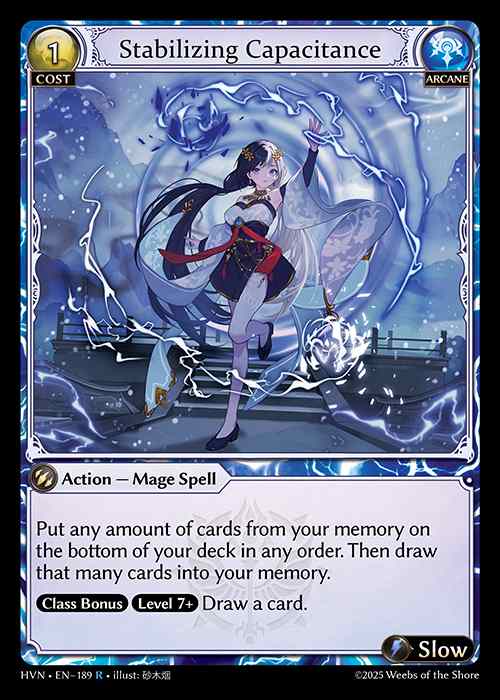 [Arcane] Stabilizing Capacitance [HVN189-R]