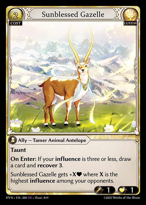 [Luxem] Sunblessed Gazelle [HVN200-SR]