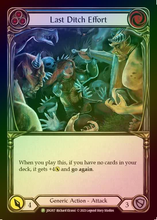 【CF】[Generic] Last Ditch Effort [JDG017] (Promo) Cold Foil