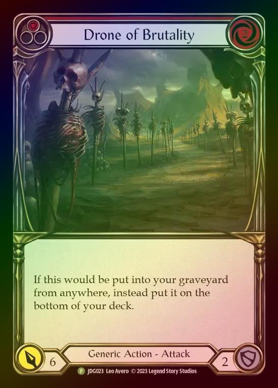【CF】[Generic] Drone of Brutality (red) [JDG023] (Promo) Cold Foil