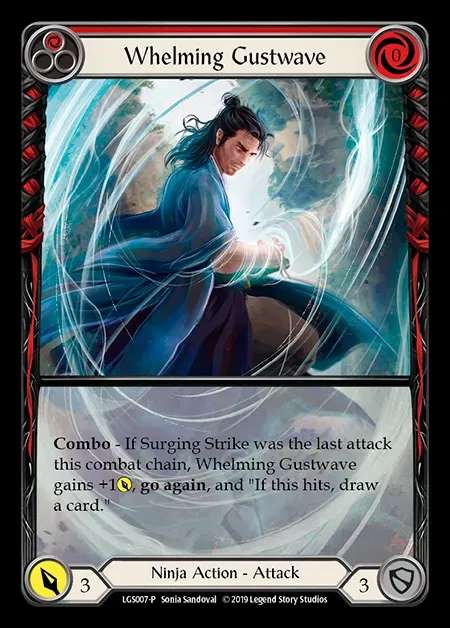 [Ninja] Whelming Gustwave (red) [LGS007] (Promo)