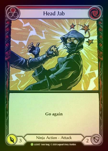 【RF】[Ninja] Head Jab (red) [LGS017] (Promo) Rainbow Foil