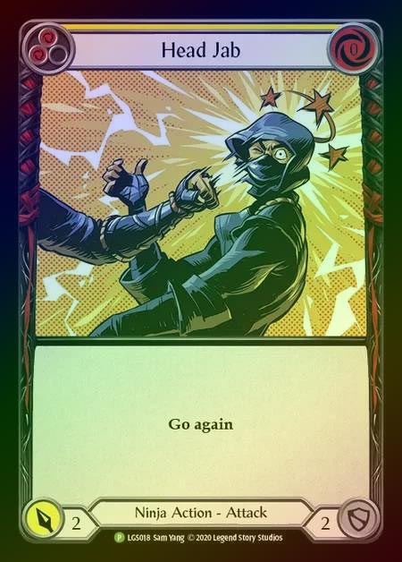 【RF】[Ninja] Head Jab (yellow) [LGS018] (Promo) Rainbow Foil