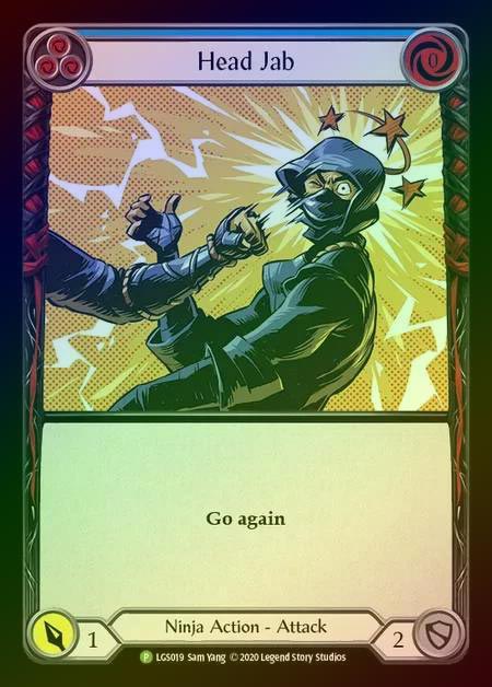 【RF】[Ninja] Head Jab (blue) [LGS019] (Promo) Rainbow Foil