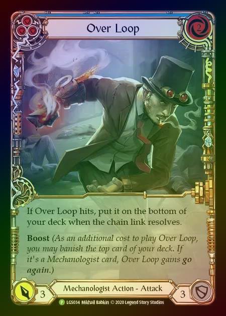 【RF】[Mechanologist] Over Loop (blue) [LGS034] (Promo) Rainbow Foil