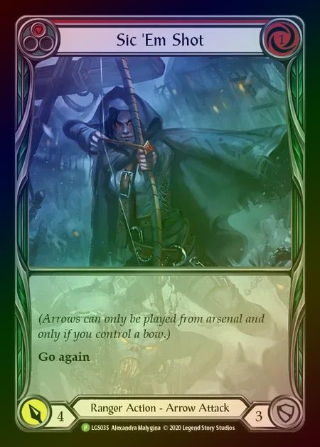 【RF】[Ranger] Sic 'Em Shot (red) [LGS035] (Promo) Rainbow Foil