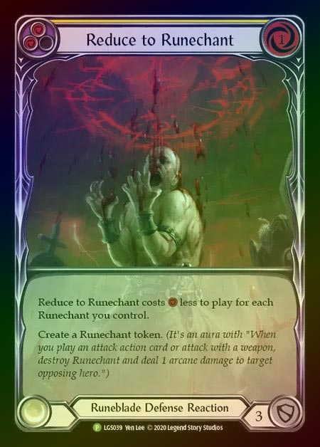 【RF】[Runeblade] Reduce to Runechant (yellow) [LGS039] (Promo) Rainbow Foil