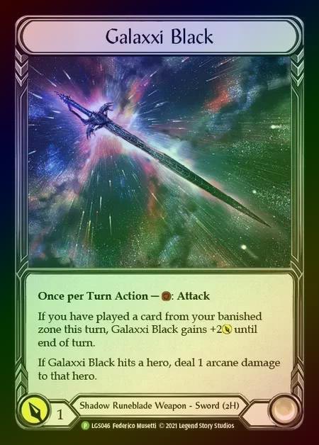 【CF】[Shadow Runeblade] Galaxxi Black [LGS046] (Promo) Cold Foil