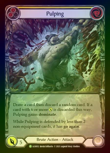 【RF】[Brute] Pulping (yellow) [LGS052] (Promo) Rainbow Foil