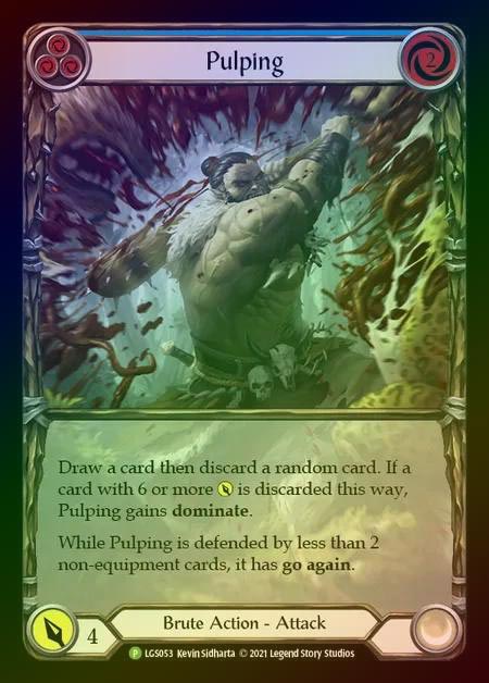 【RF】[Brute] Pulping (blue) [LGS053] (Promo) Rainbow Foil