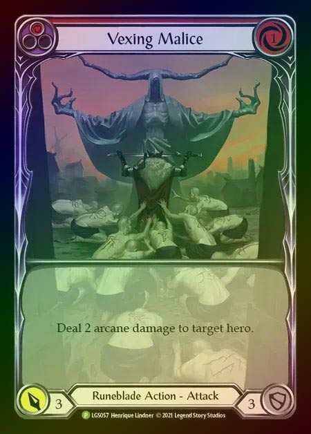 【RF】[Runeblade] Vexing Malice (red) [LGS057] (Promo) Rainbow Foil