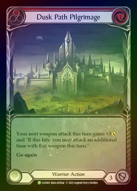 【RF】[Warrior] Dusk Path Pilgrimage (red) [LGS060] (Promo) Rainbow Foil