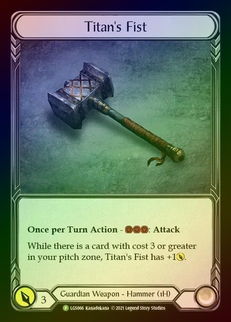 【CF】[Guardian] Titan's Fist [LGS066] (Promo) Cold Foil