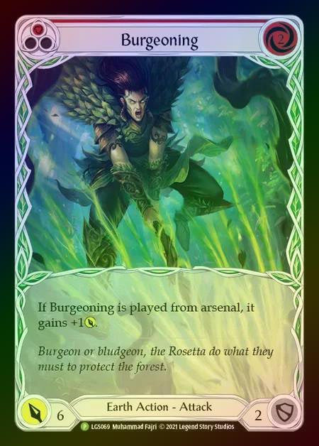 【RF】[Earth] Burgeoning (red) [LGS069] (Promo) Rainbow Foil