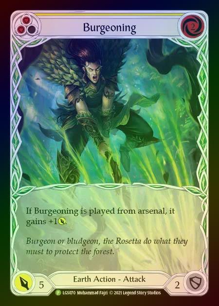 【RF】[Earth] Burgeoning (yellow) [LGS070] (Promo) Rainbow Foil