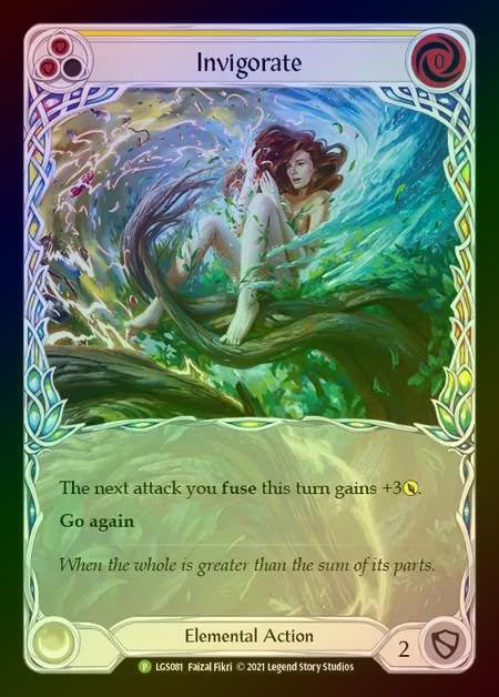 【RF】[Elemental] Invigorate (yellow) [LGS081] (Promo) Rainbow Foil