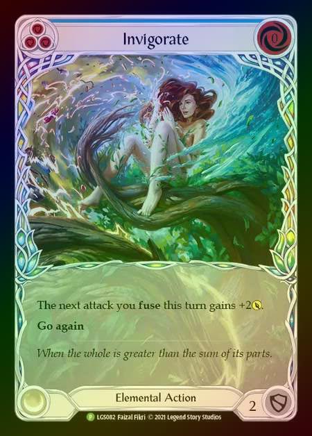 【RF】[Elemental] Invigorate (blue) [LGS082] (Promo) Rainbow Foil