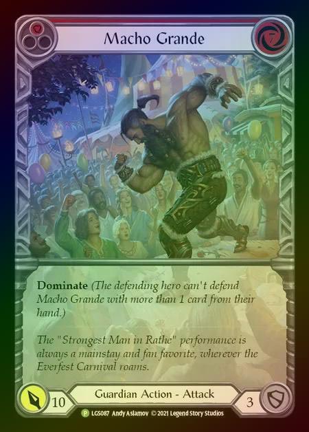 【RF】[Guardian] Macho Grande (red) [LGS087] (Promo) Rainbow Foil