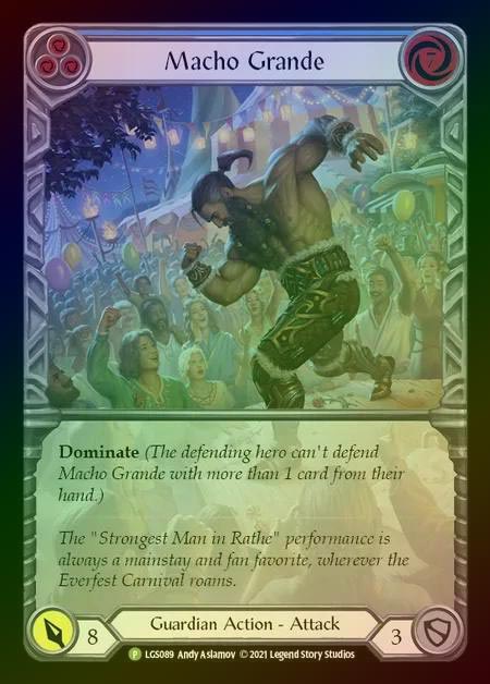 【RF】[Guardian] Macho Grande (blue) [LGS089] (Promo) Rainbow Foil
