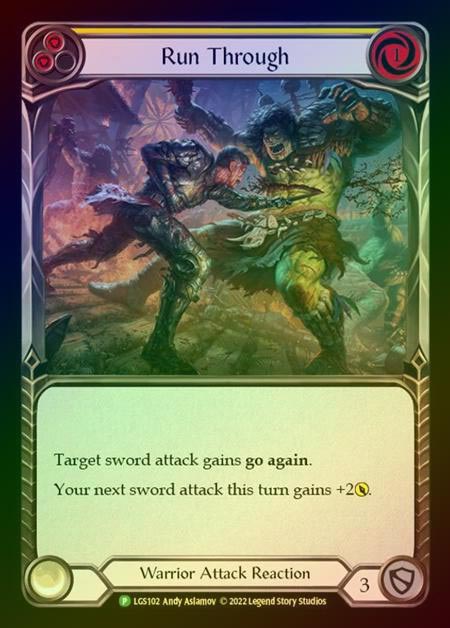 【RF】[Warrior] Run Through [LGS102] (Promo) Rainbow Foil