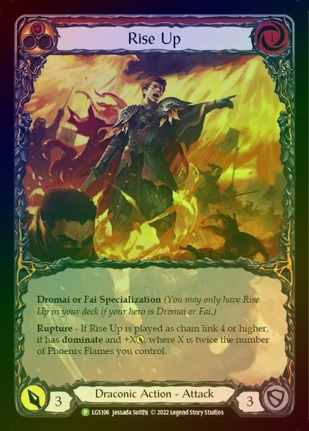 【RF】[Draconic] Rise Up [LGS106] (Promo) Rainbow Foil