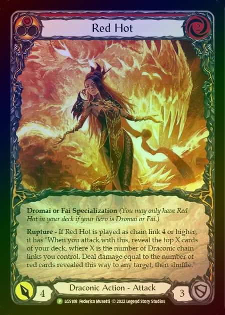 【RF】[Draconic] Red Hot [LGS108] (Promo) Rainbow Foil